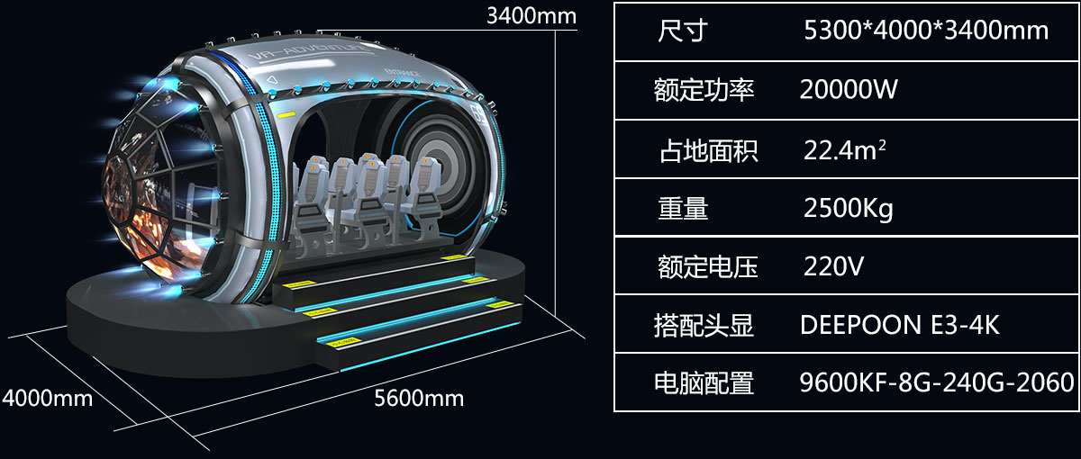 vr探險號vr設備產品參數(shù)